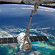 International Space Station Over The Planet Earth - VideoHive Item for Sale