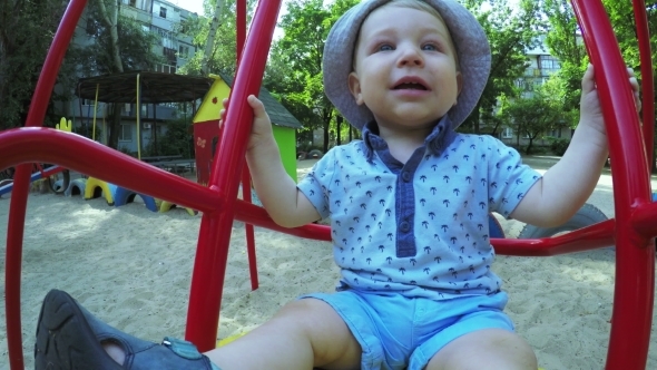 Child On Swing