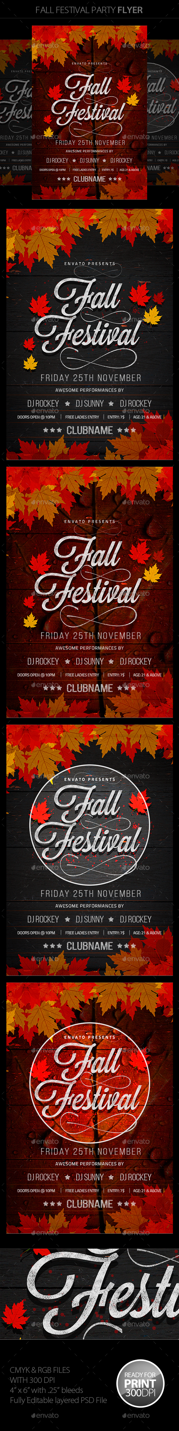 Fall Festival Flyer - Holidays Events
