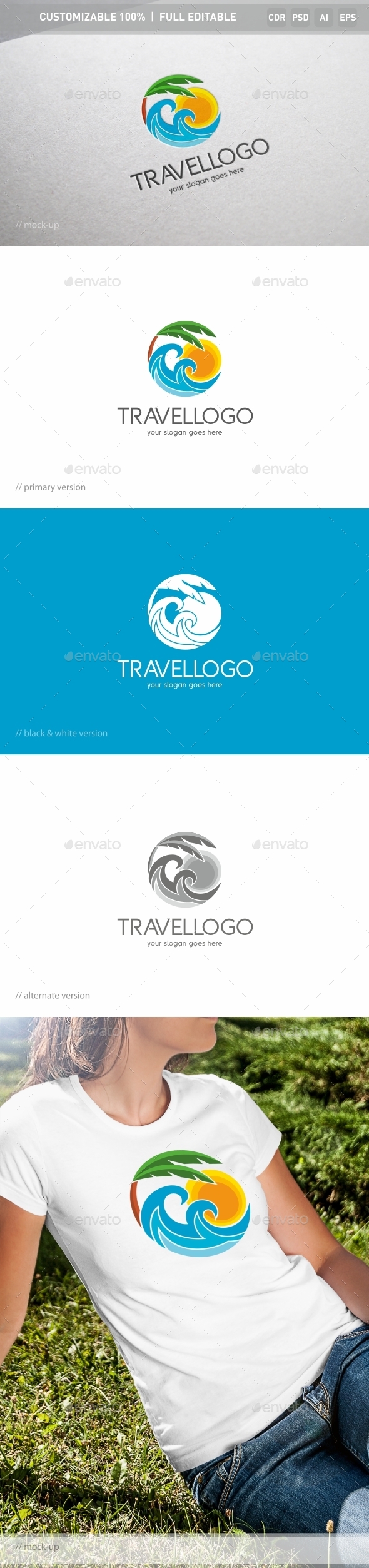 Travel Logo Template - Nature Logo Templates