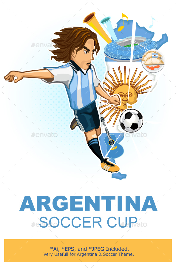 Argentine Argentina Soccer Cup - Sports/Activity Conceptual