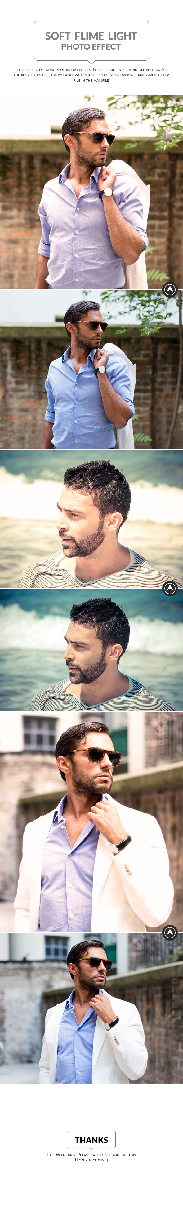 Soft Flime Light Effect - Photo Effects Actions