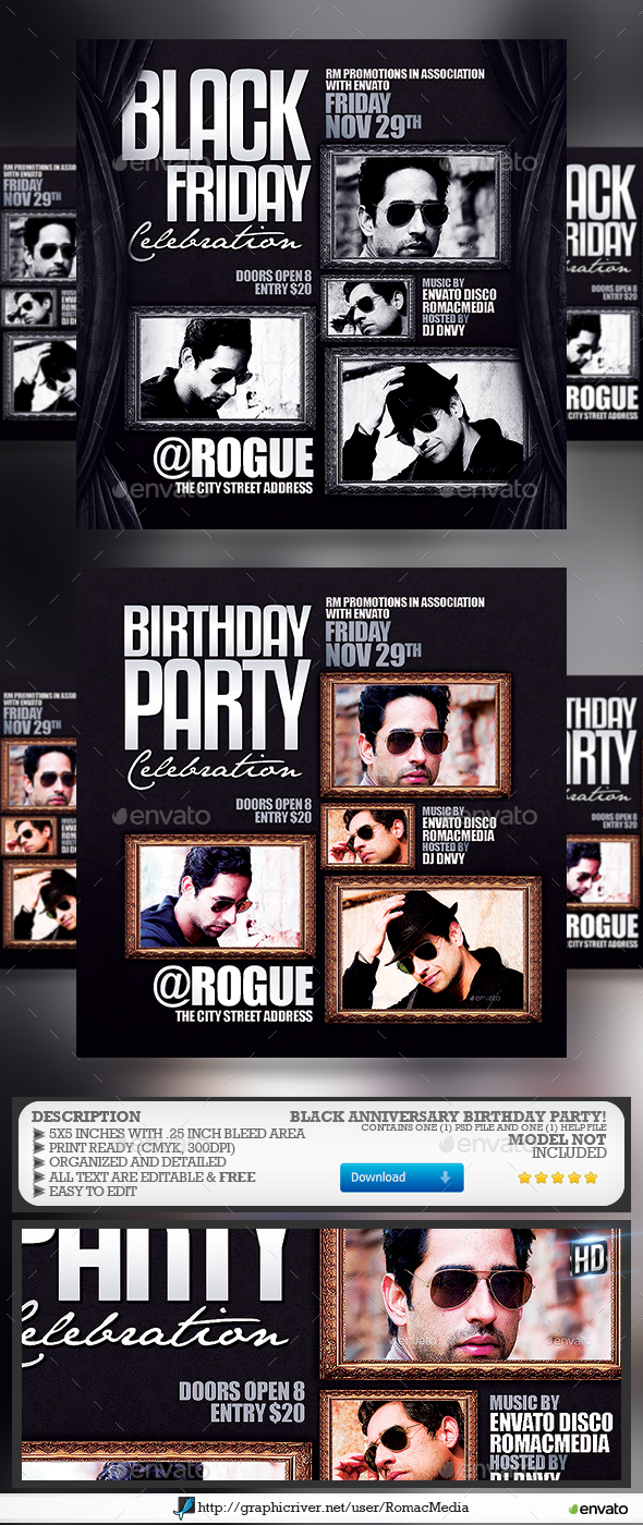 Black Anniversary Birthday Party - Clubs & Parties Events