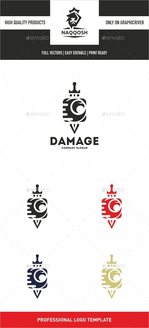 Damage - Symbols Logo Templates