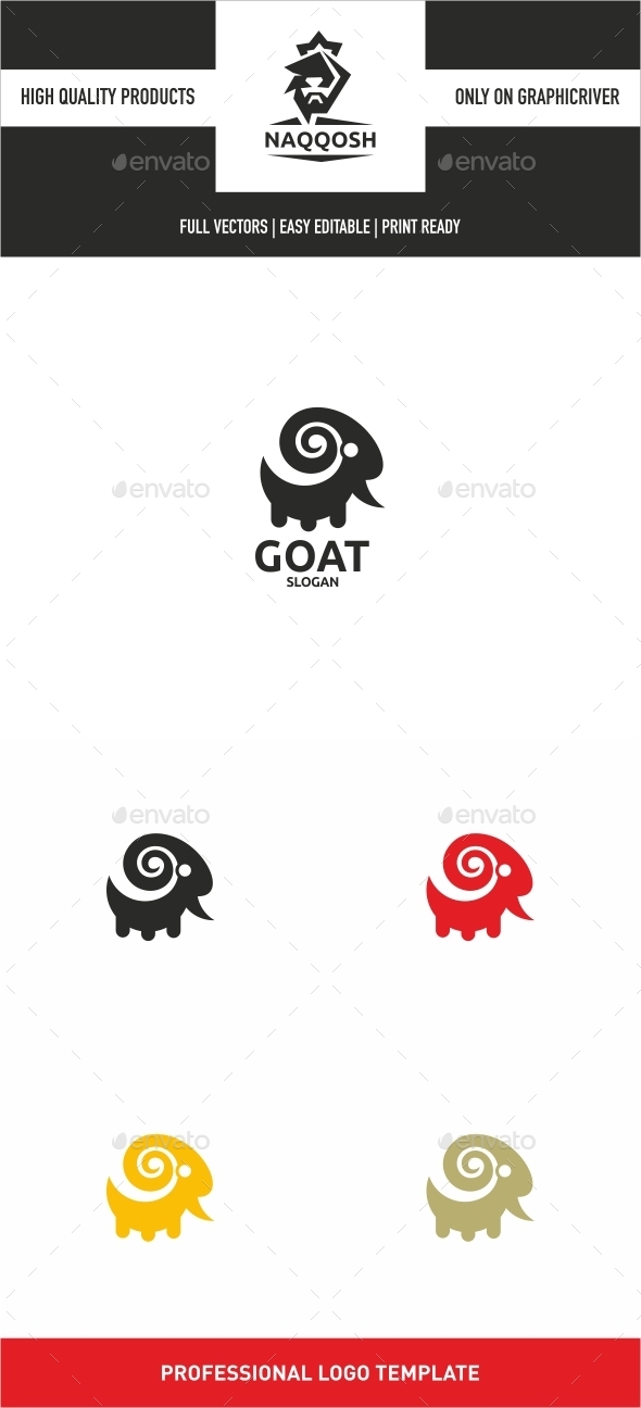 Goat - Animals Logo Templates