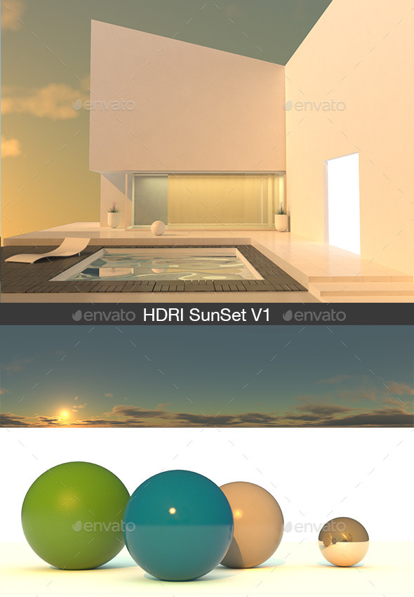 HDRI sunset V1 - 3Docean 13022609
