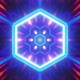 Bright hexagons fly towards you, surrounded by colorful sparkling rays. Loop animation for holidays - VideoHive Item for Sale