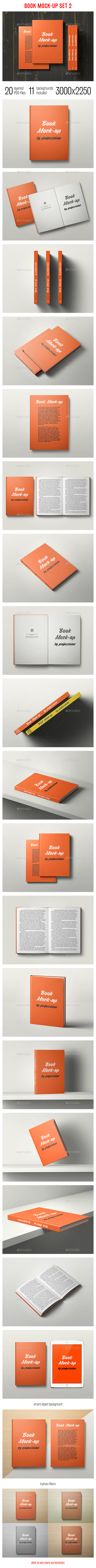 Book Mock-Up Set 2 - Books Print