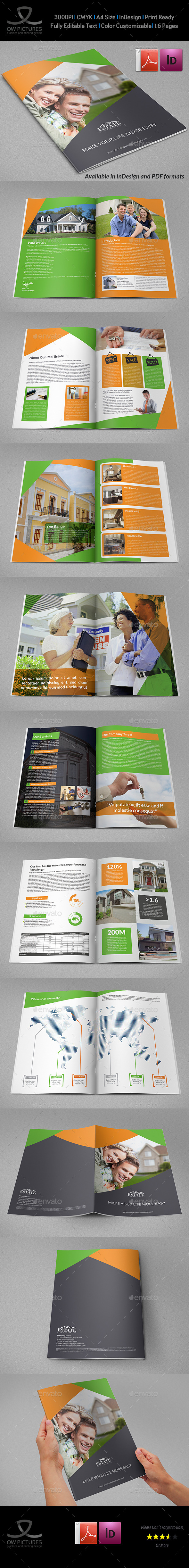 Real Estate Brochure Template - 16 Pages - Brochures Print Templates