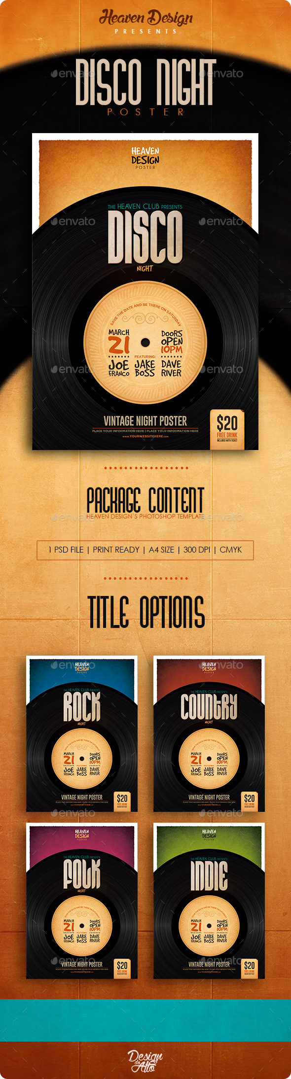 Disco Night | Poster - Concerts Events