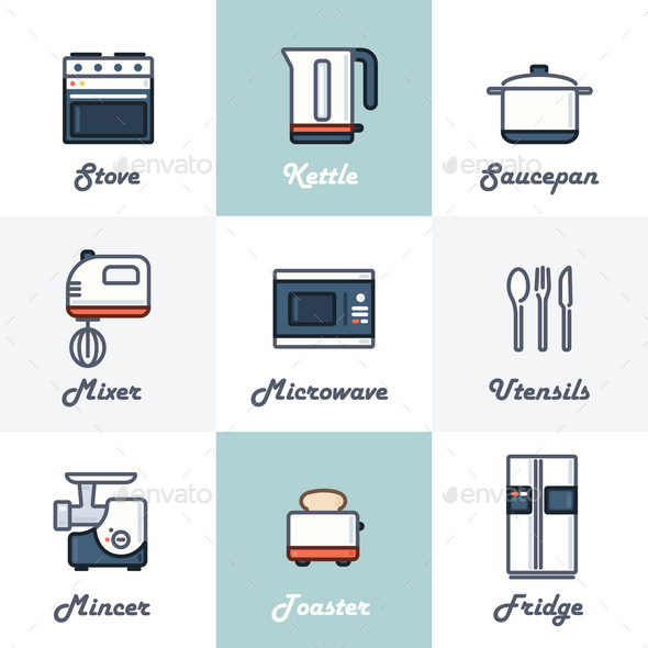 9 Kitchen Icons 9 Kitchen Icons