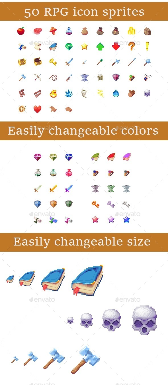 Pixel RPG Icon Set - Game Assets