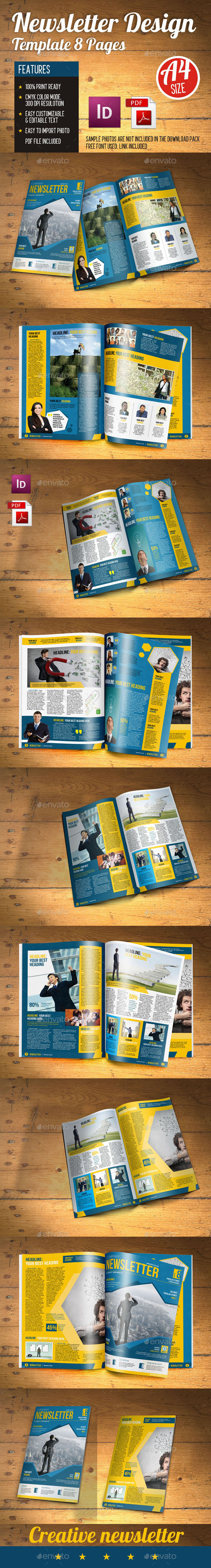 newsletter creative 8 Pages