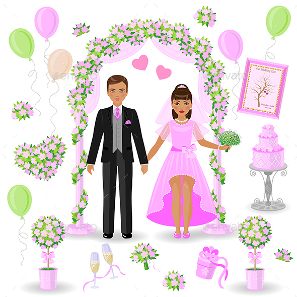 Pink and Green Wedding Design - Weddings Seasons/Holidays