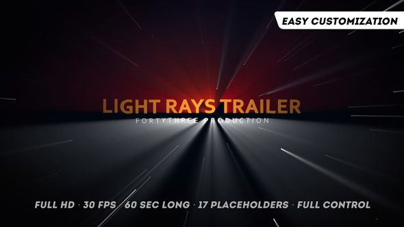 Light Rays Trailer - VideoHive 13075418