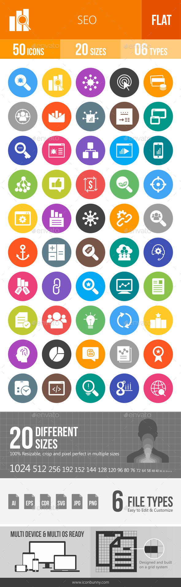 SEO Flat Round Icons SEO Flat Round Icons