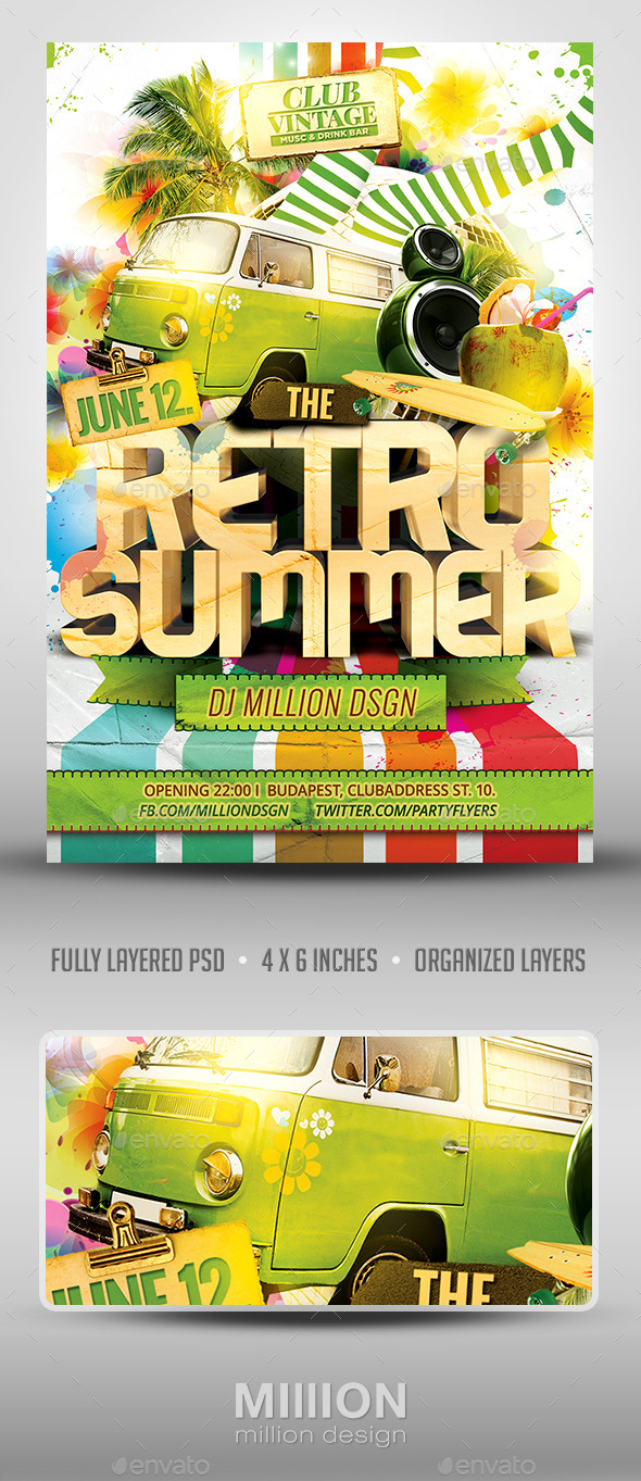 Retro Summer Flyer Retro Summer Flyer