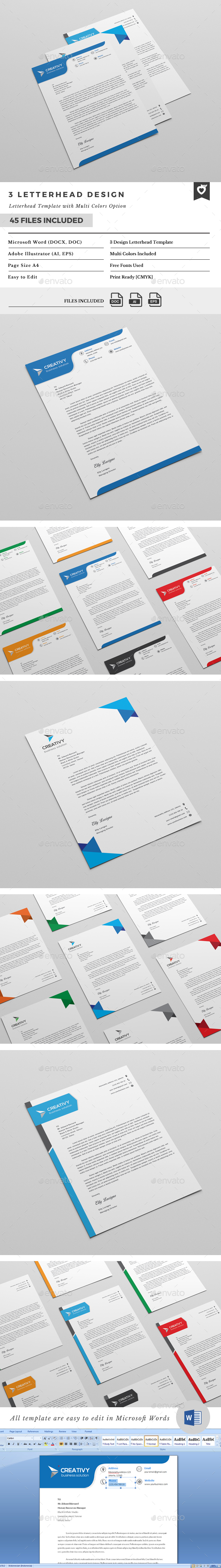 Letterhead - Stationery Print Templates