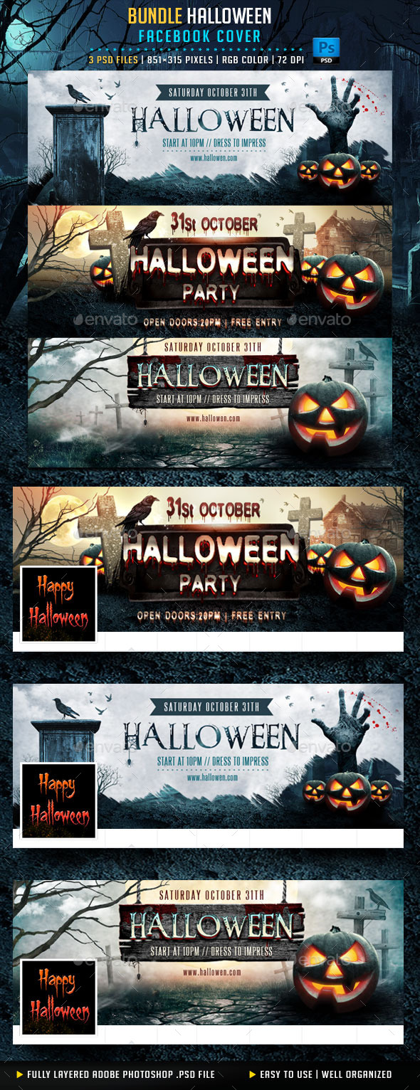 Halloween Bundle Facebook Cover - Facebook Timeline Covers Social Media
