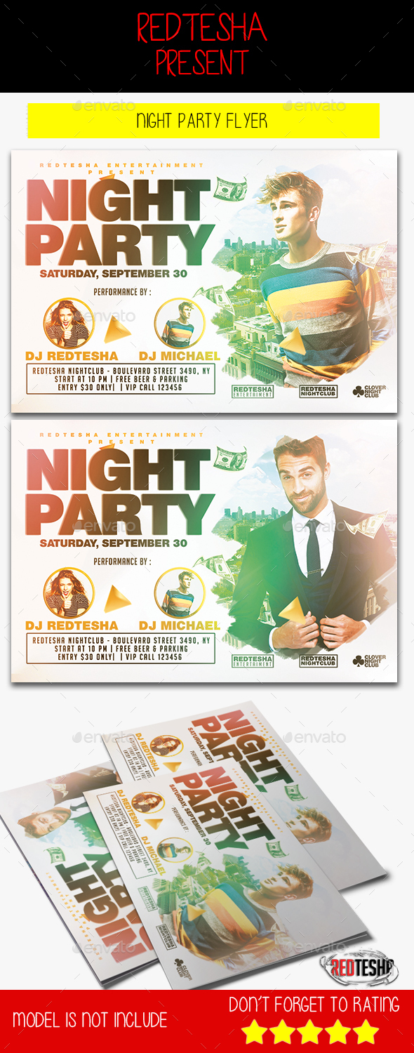 Night Party Flyer - Clubs & Parties Events