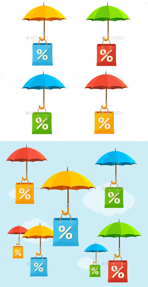 Umbrella Sale Concept - Miscellaneous Conceptual