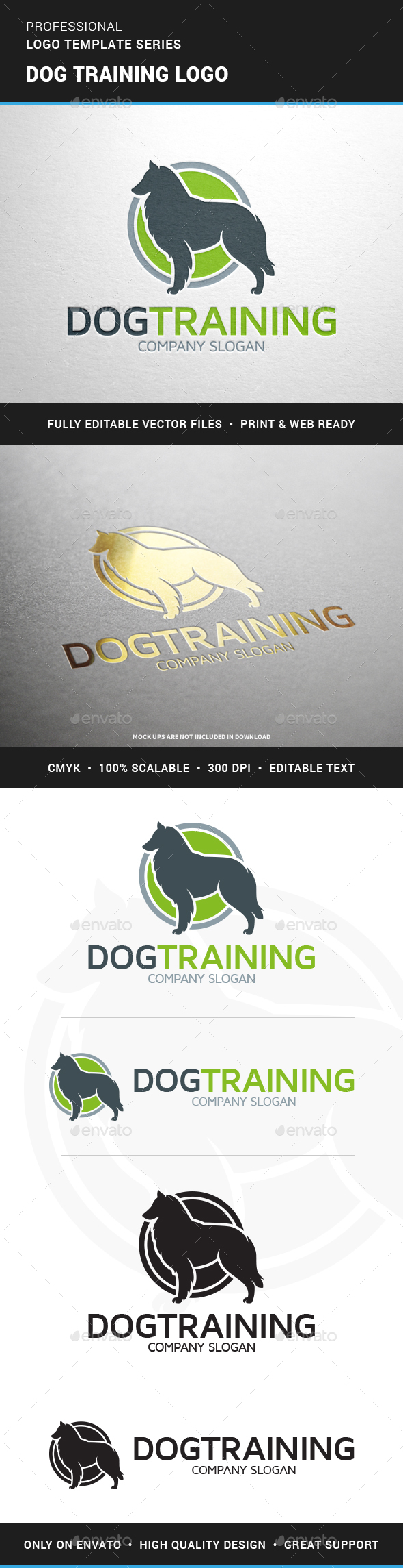 Dog Training Logo Template - Animals Logo Templates