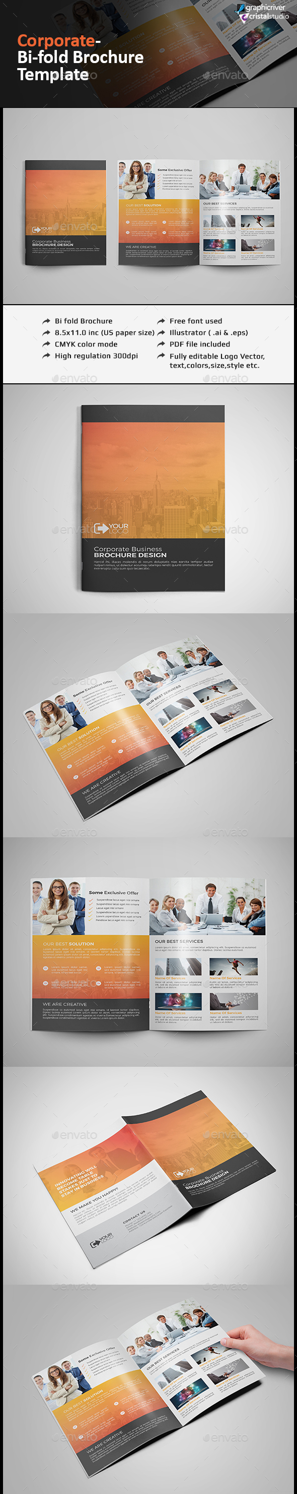 Corporate Bi-fold Brochure - Corporate Brochures