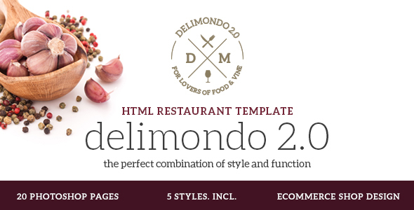 Delimondo 2.0 - Restaurant Template - Restaurants & Cafes Entertainment