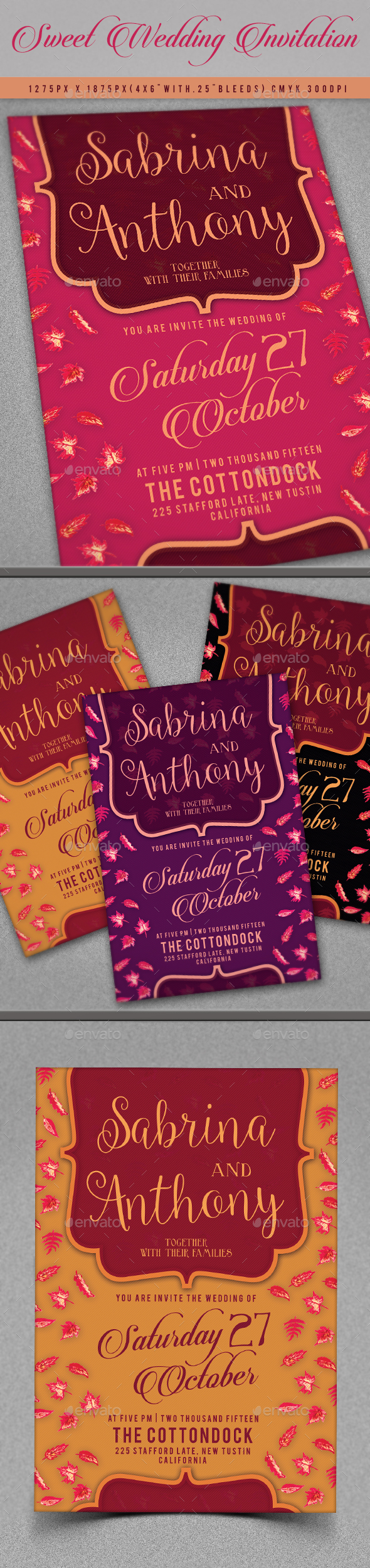 Sweet Wedding Invitation - Invitations Cards & Invites