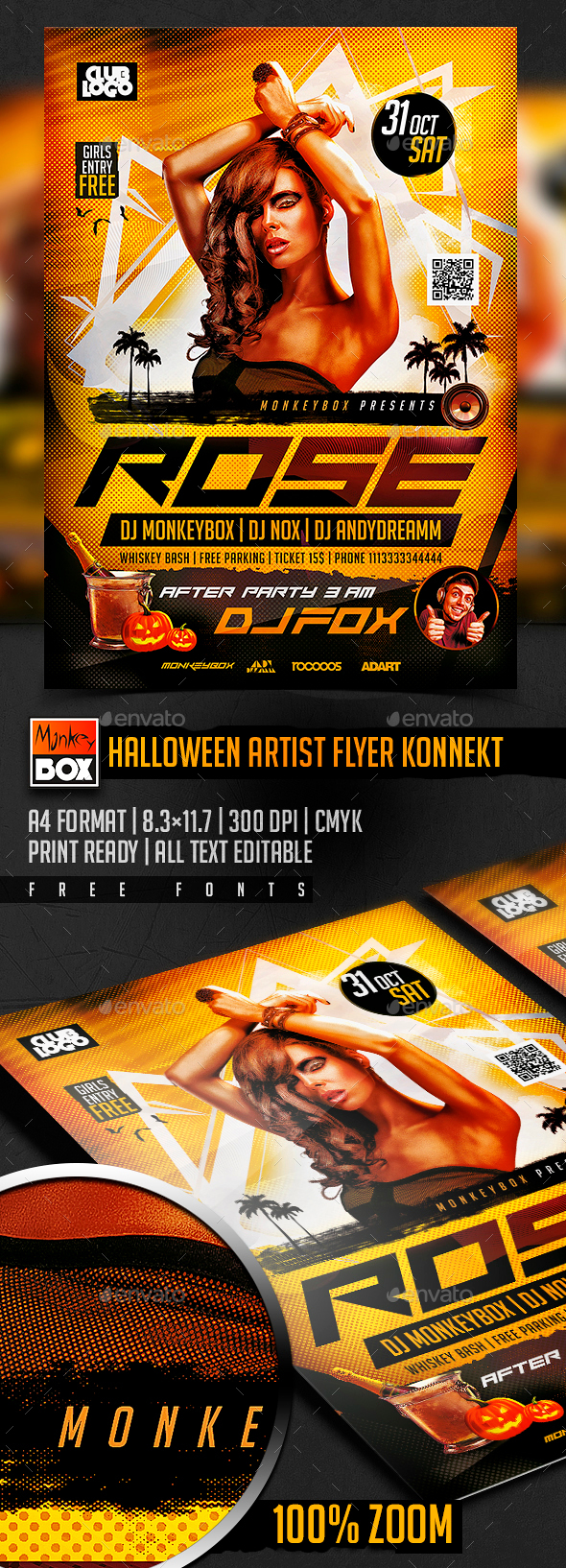 Halloween Artist Flyer Konnekt Halloween Artist Flyer Konnekt