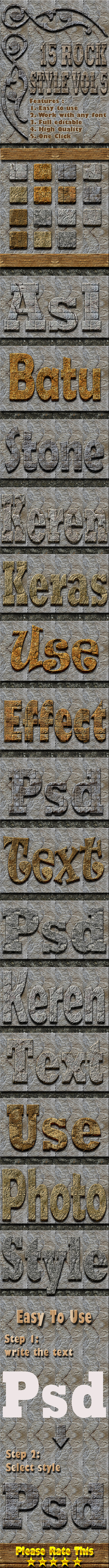 15 Rock Text Effect Style Vol 4 - Text Effects Styles