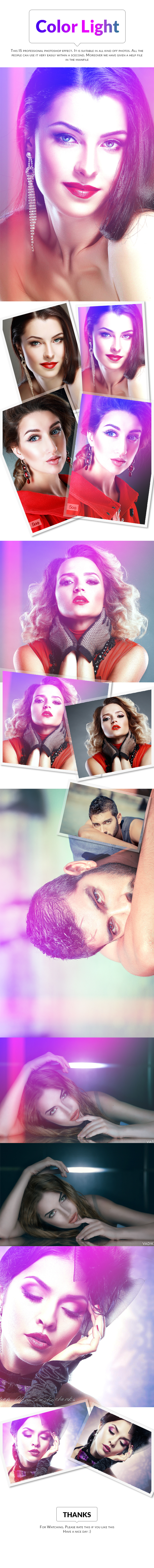 Colorful Light - Photo Effects Actions