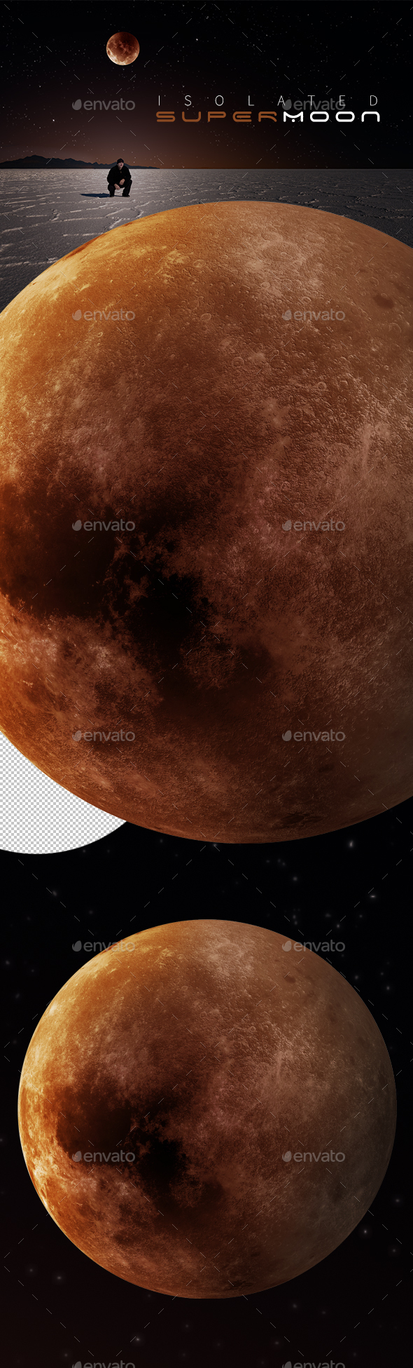 Isolated Super Moon - Industrial & Science Isolated Objects