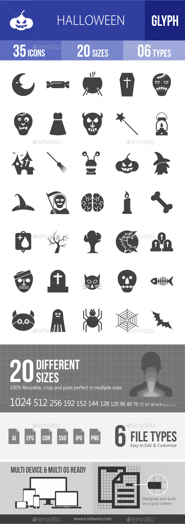 Halloween Glyph Icons Halloween Glyph Icons