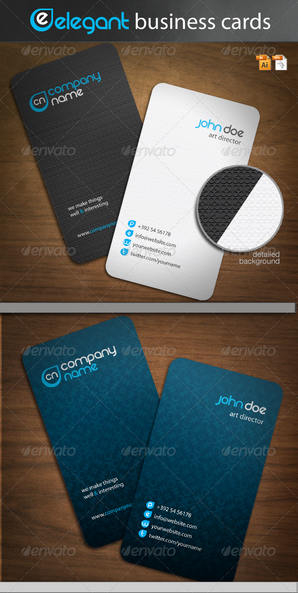 Elegant Business Cards - Corporate Business Cards