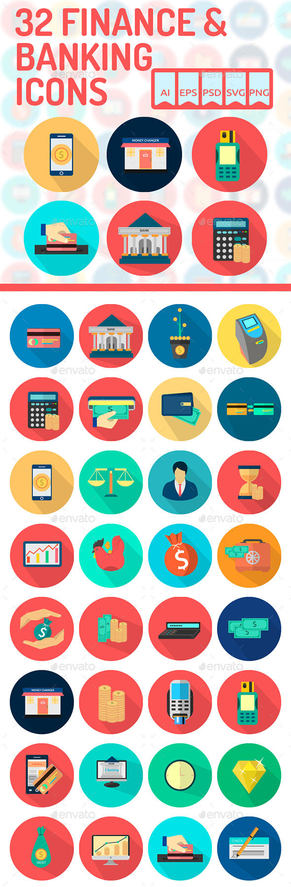 32 Finance & Banking Icons 32 Finance & Banking Icons