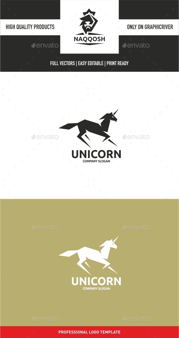 Unicorn - Animals Logo Templates