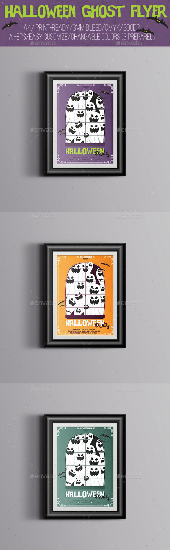 Halloween Ghost Flyer - Flyers Print Templates