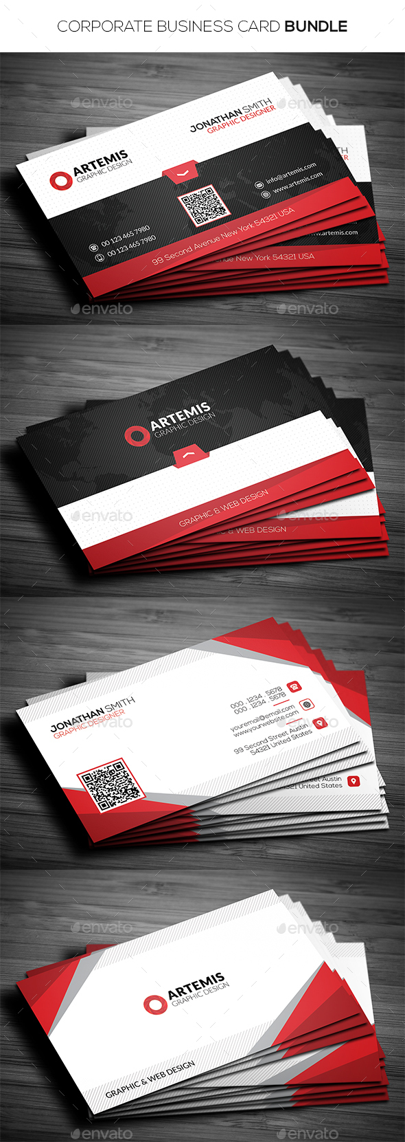 2 in 1 Corporate Business Card Bundle 2 in 1 Corporate Business Card Bundle
