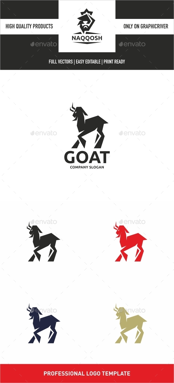 high goat template