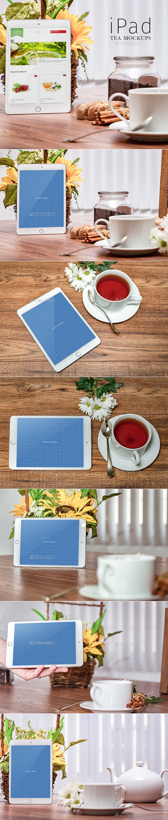 iPad Tea-Mockups - Mobile Displays