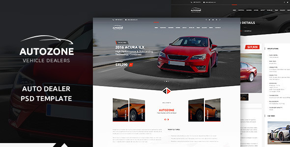 AUTOZONE Car Dealer PSD Theme AUTOZONE Car Dealer PSD Theme