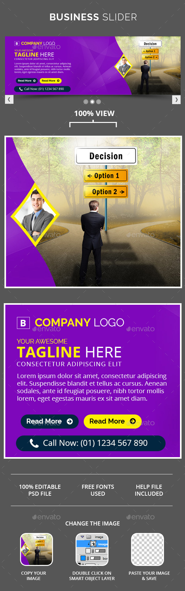Business Slider v2 - Sliders & Features Web Elements