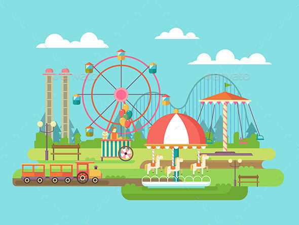 Amusement Park - Man-made Objects Objects