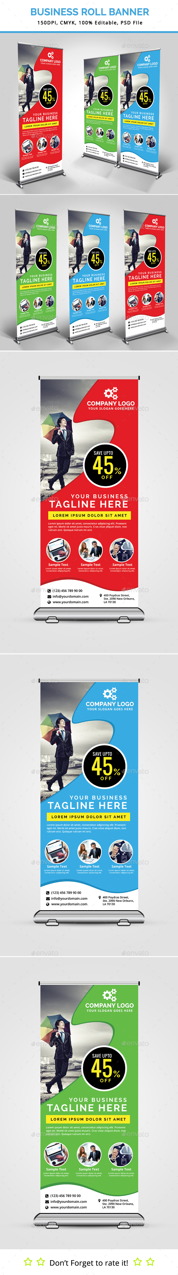 Business Roll Up Banner V16 - Signage Print Templates