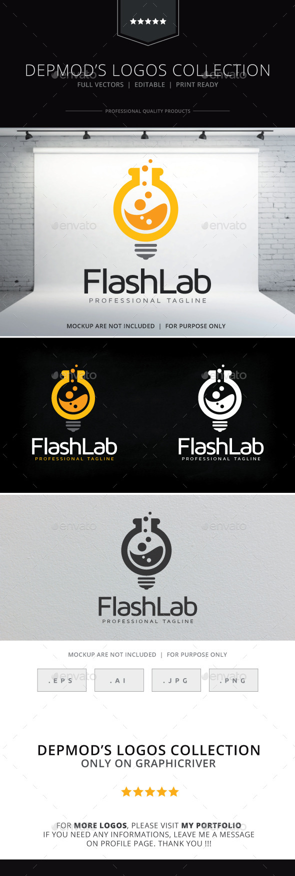 Flash Lab Logo - Symbols Logo Templates