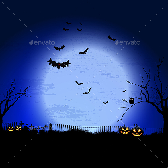 Halloween Spooky Landscape - Halloween Seasons/Holidays