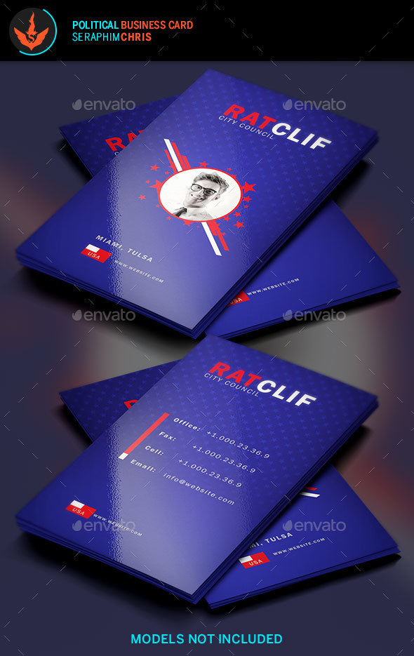 Political Business Card Template 3 Political Business Card Template 3