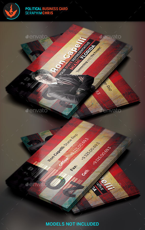 Political Business Card Template 4 - Corporate Business Cards