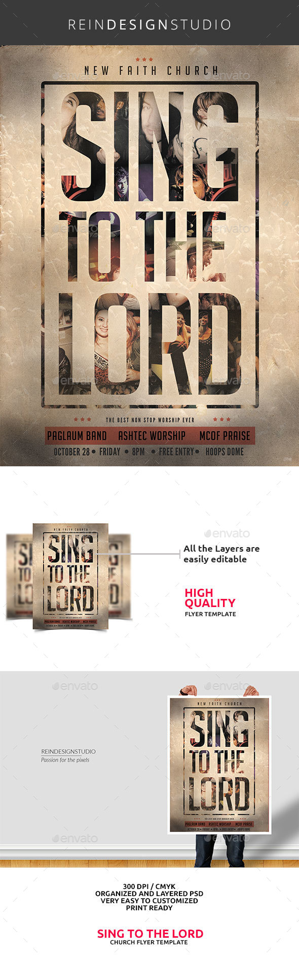 Sing to the Lord Church Flyer - Church Flyers
